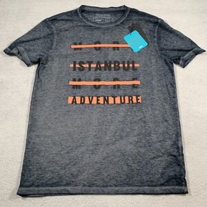 Mavi‎ Shirt Mens Large Gray Casual Cotton Graphic Lightweight